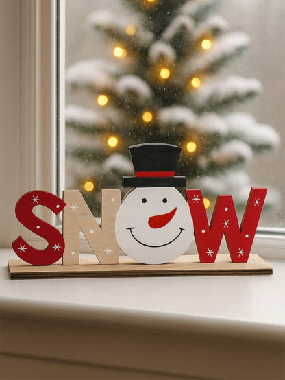 snowman letter tabletop sign - photo 6