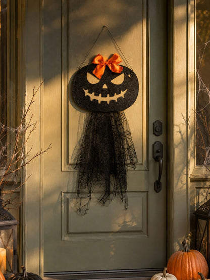 jack-o-lantern door hanger - photo 5