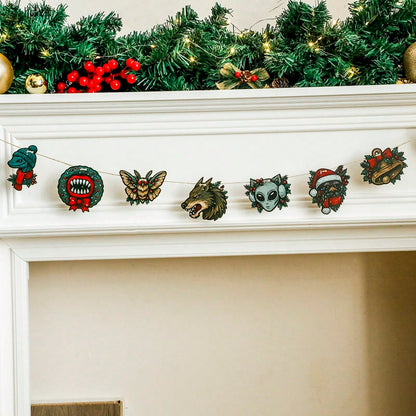 werewolf monster Christmas garland - photo 5