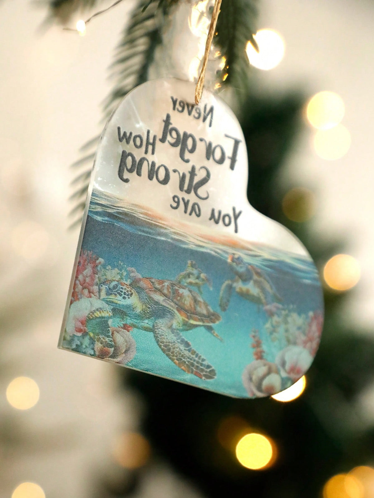 sea turtle heart ornament - photo 5
