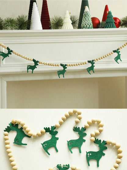 felt reindeer bead garland - photo 6