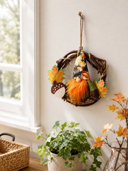 fall gnome mini wreath - photo 6