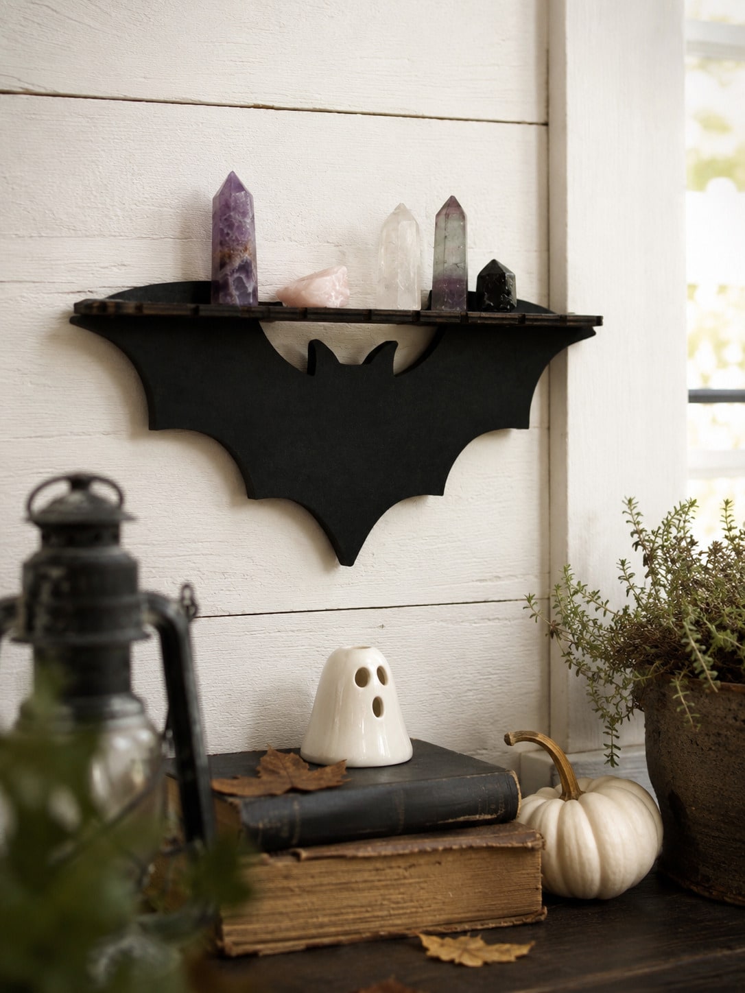 bat wing gothic wall shelf - photo 6