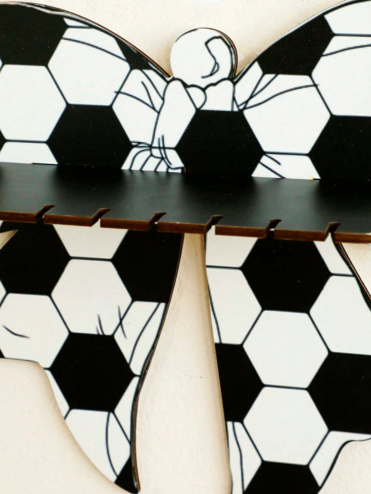 soccer ball bow wall shelf - photo 6