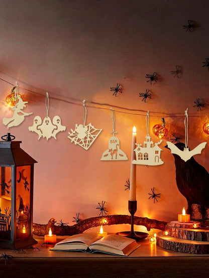 ghost skull coffin Halloween garland - photo 6