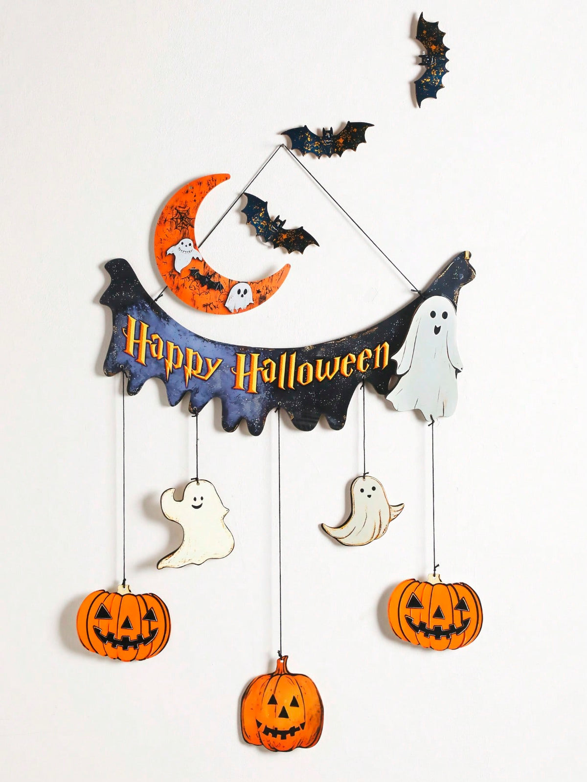 Halloween moon ghost door hanging set - photo 5