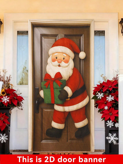 Santa Claus Christmas door banner - photo 6