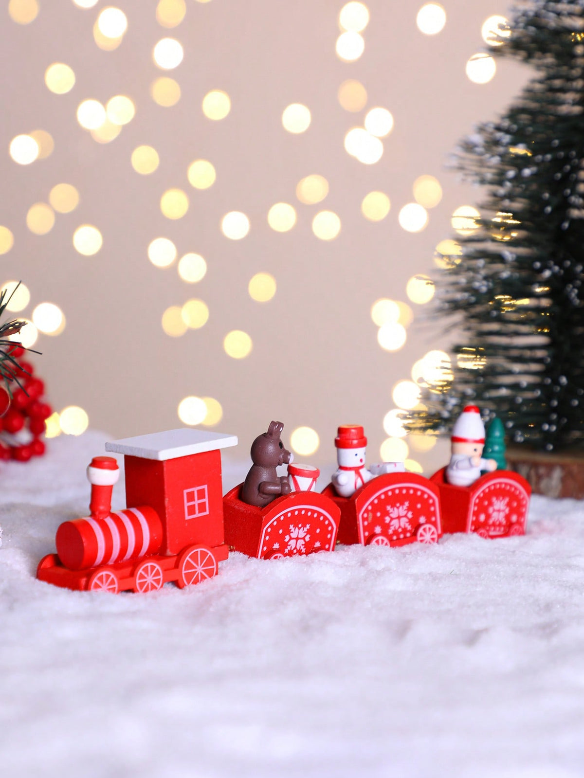 mini red Christmas train - photo 5