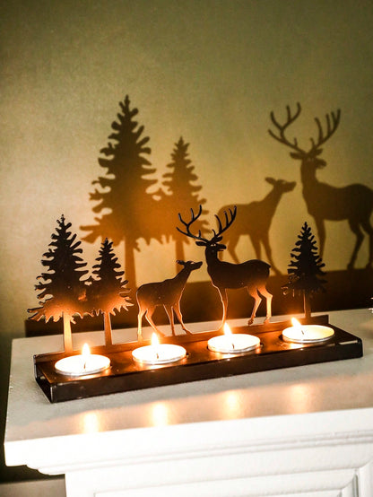 deer silhouette tea light holder - photo 6