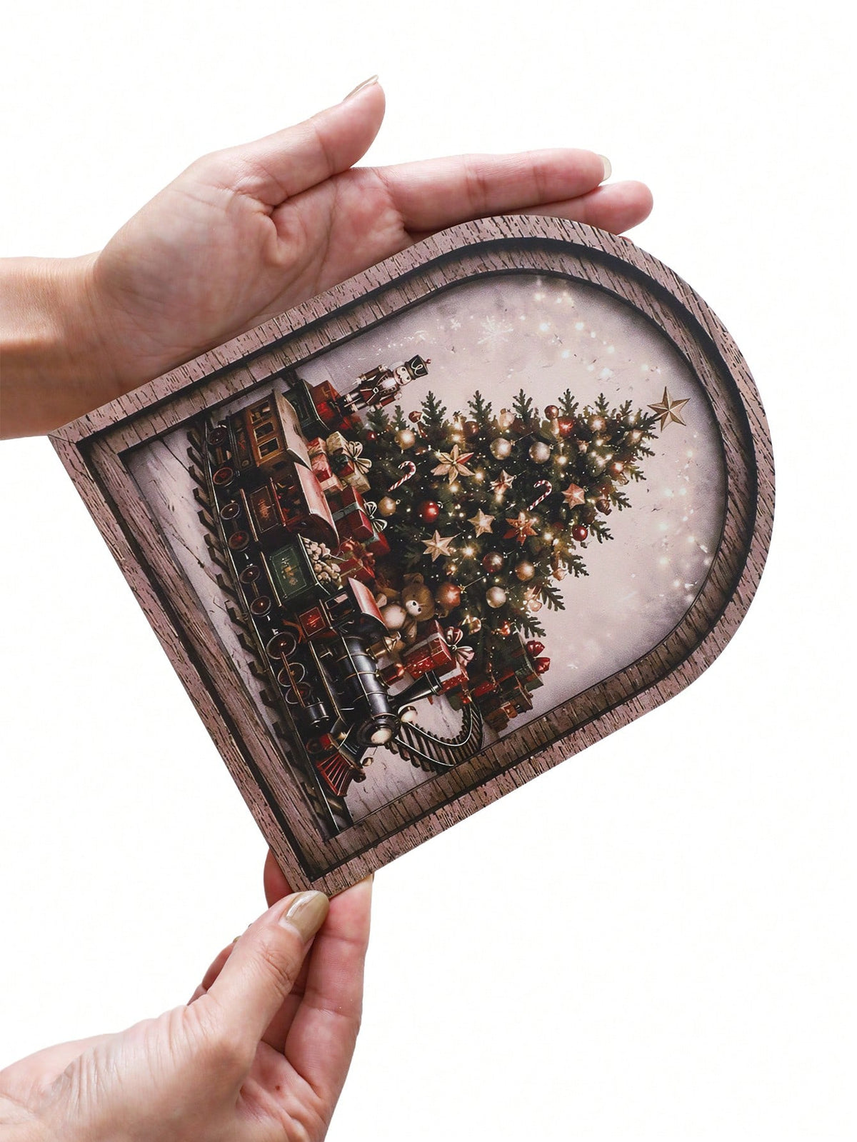 Christmas tree train arch tabletop sign - photo 6