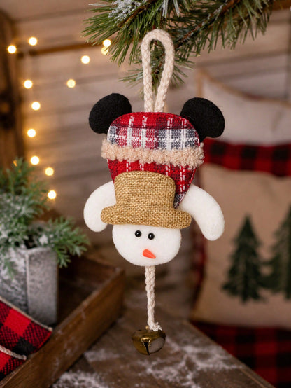 plush snowman Christmas ornament - photo 5