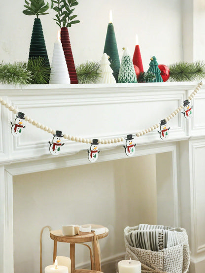 felt snowman garland - photo 5