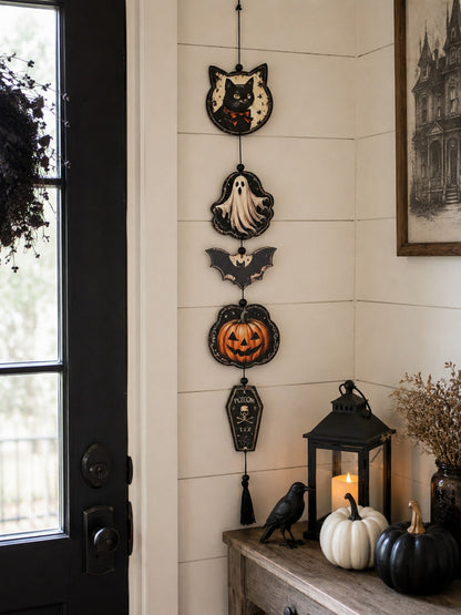 black cat ghost coffin hanging decor - photo 6