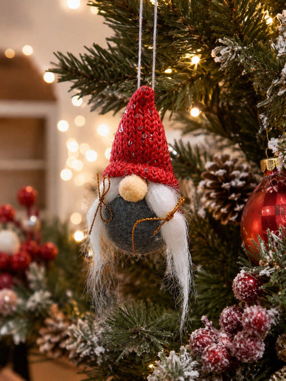 knit gnome Christmas ornament - photo 6
