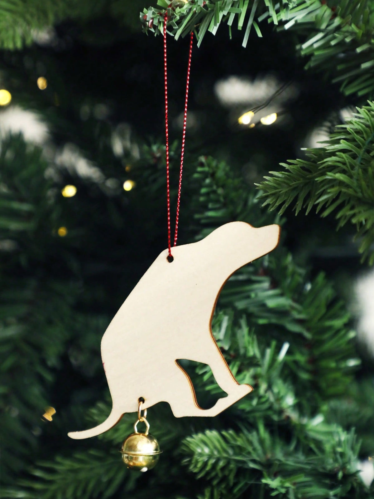 dog silhouette Christmas ornament - photo 6