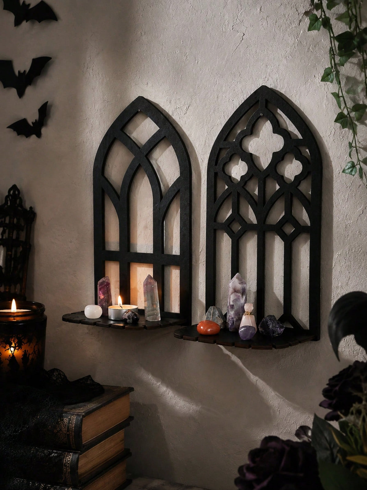 gothic arch window wall shelf - photo 6