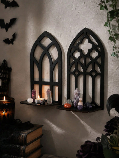 gothic arch window wall shelf - photo 6