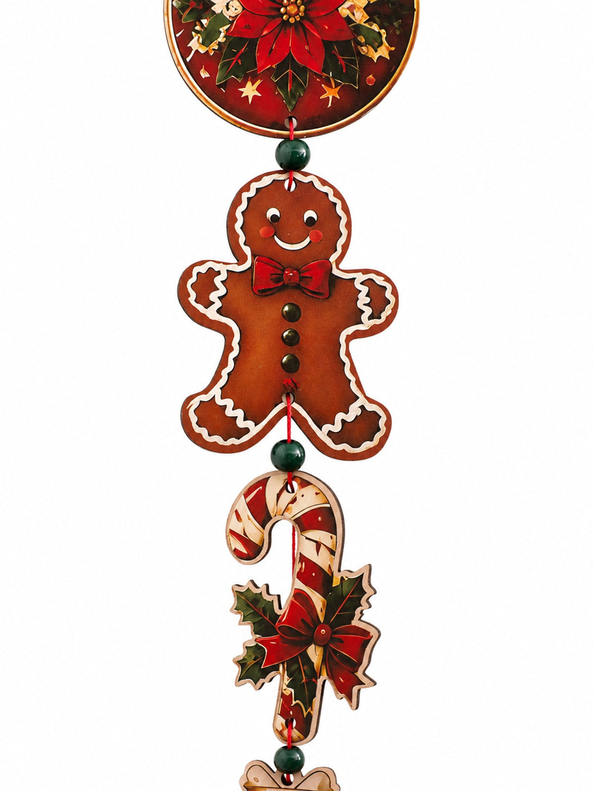 gingerbread candy cane hanging decor - photo 6