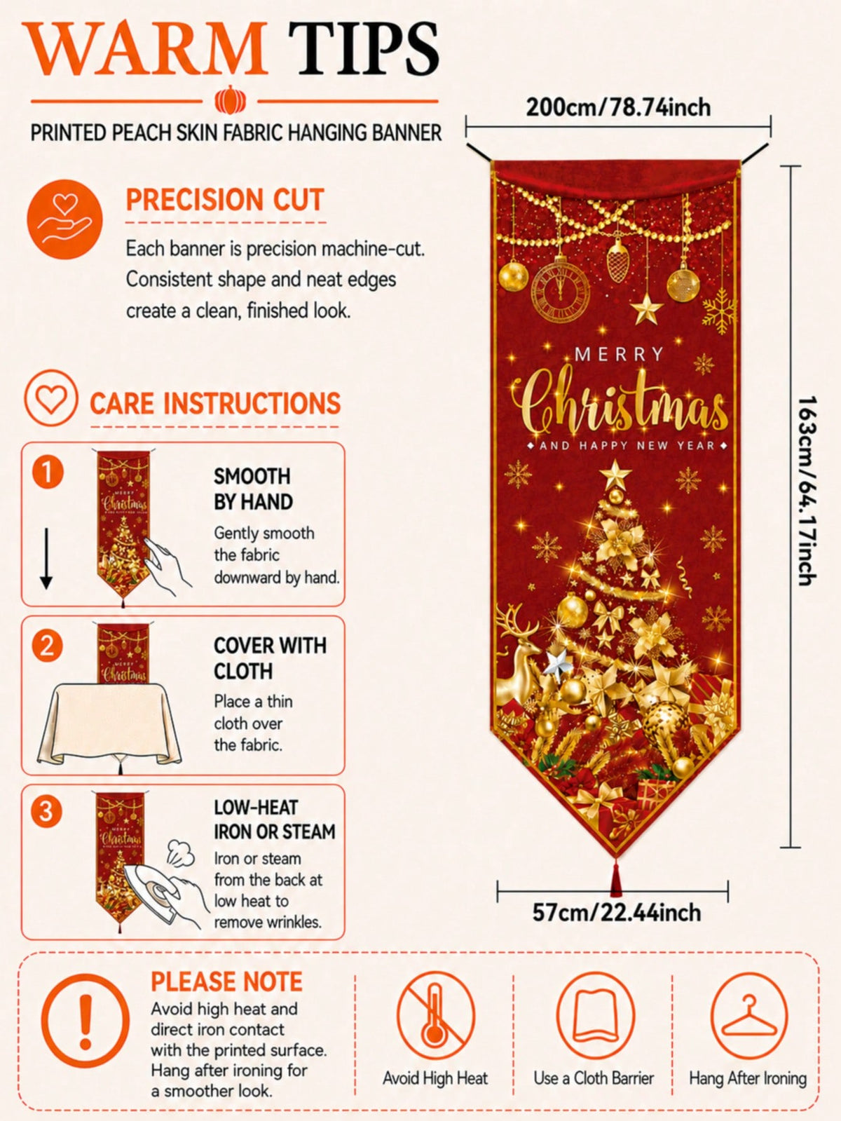 Merry Christmas red door banner - photo 6