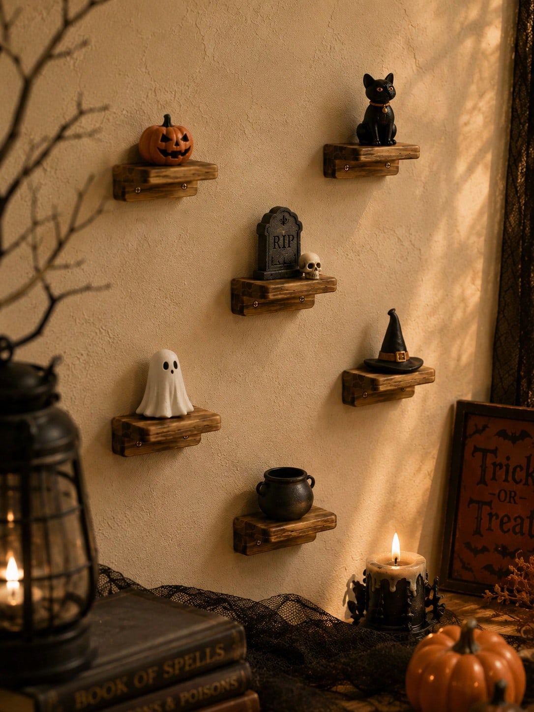 mini wood floating ledge shelf - photo 5
