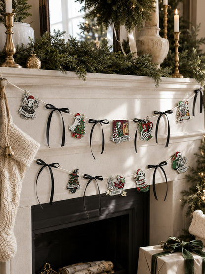 creepy Christmas skull ghost garland - photo 5