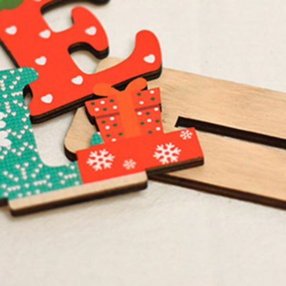 Santa stacked letter tabletop sign - Red photo 6