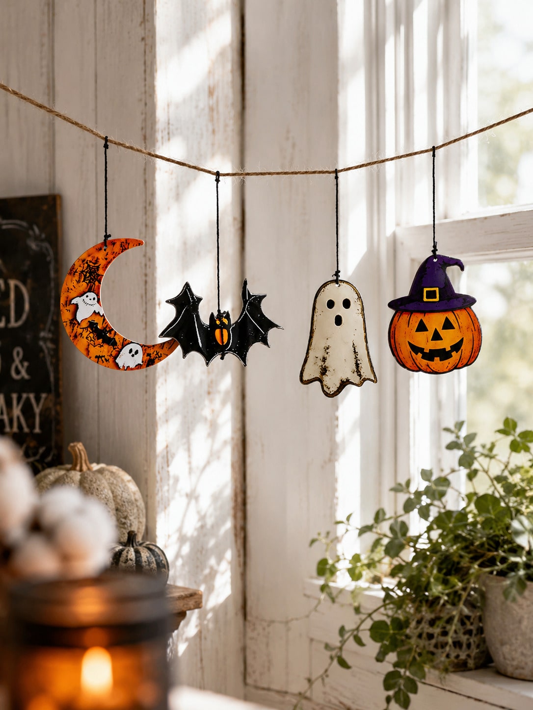 bat ghost pumpkin Halloween mobile - photo 7