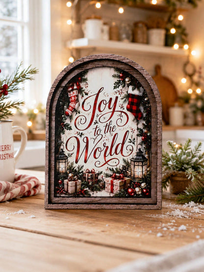 joy to the world arch tabletop sign - photo 7