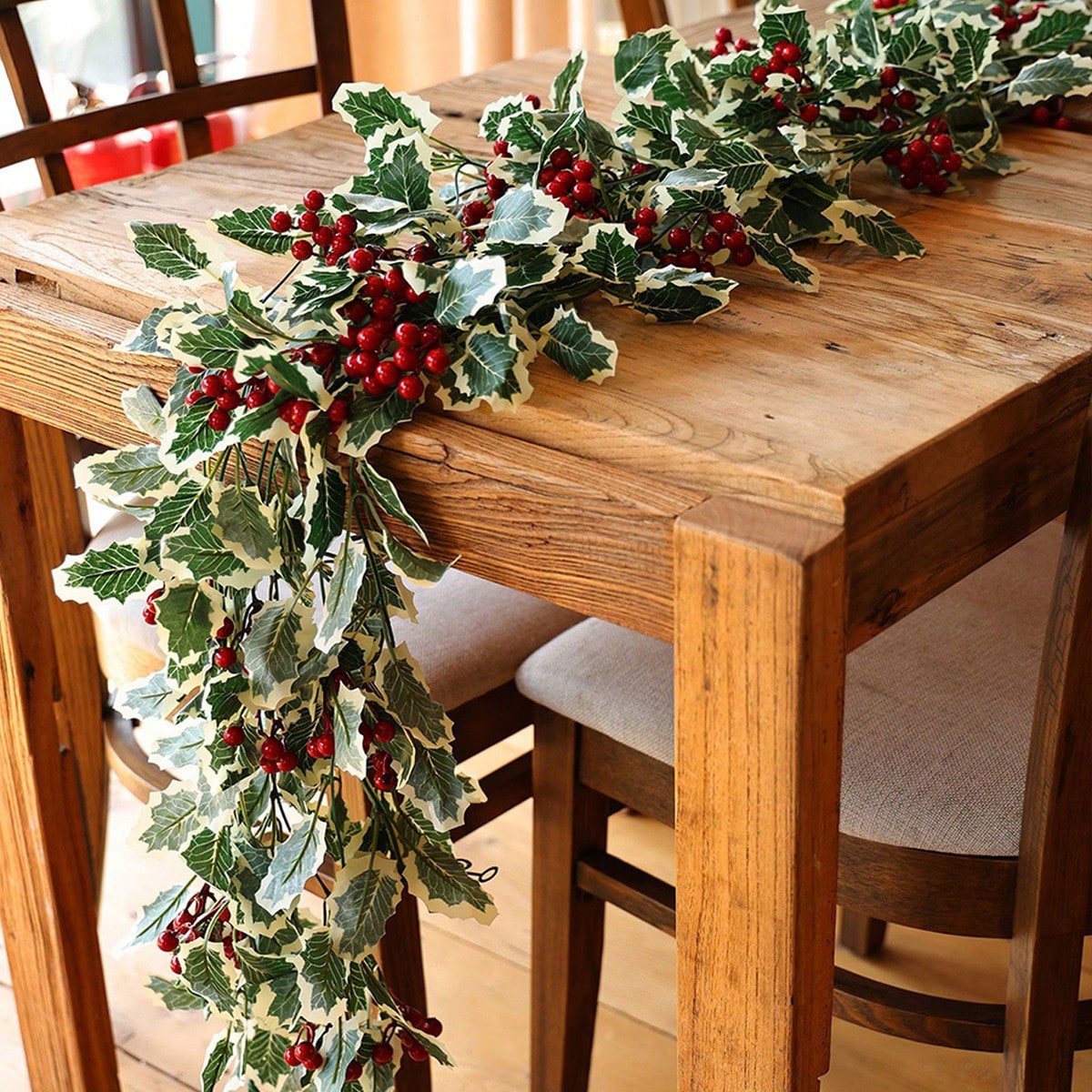 holly berry Christmas garland - photo 6
