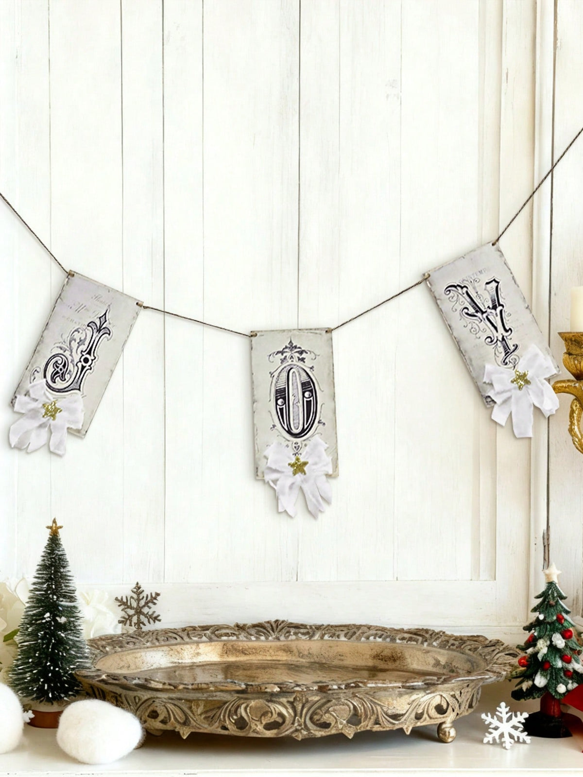 vintage joy Christmas banner - photo 6
