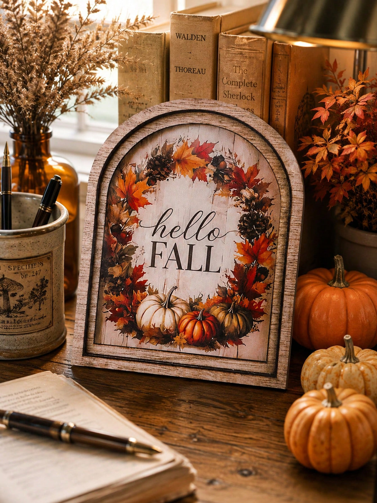 hello fall arch tabletop sign - photo 7