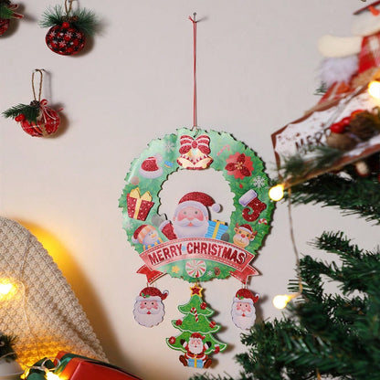 Santa wreath door hanger - photo 5