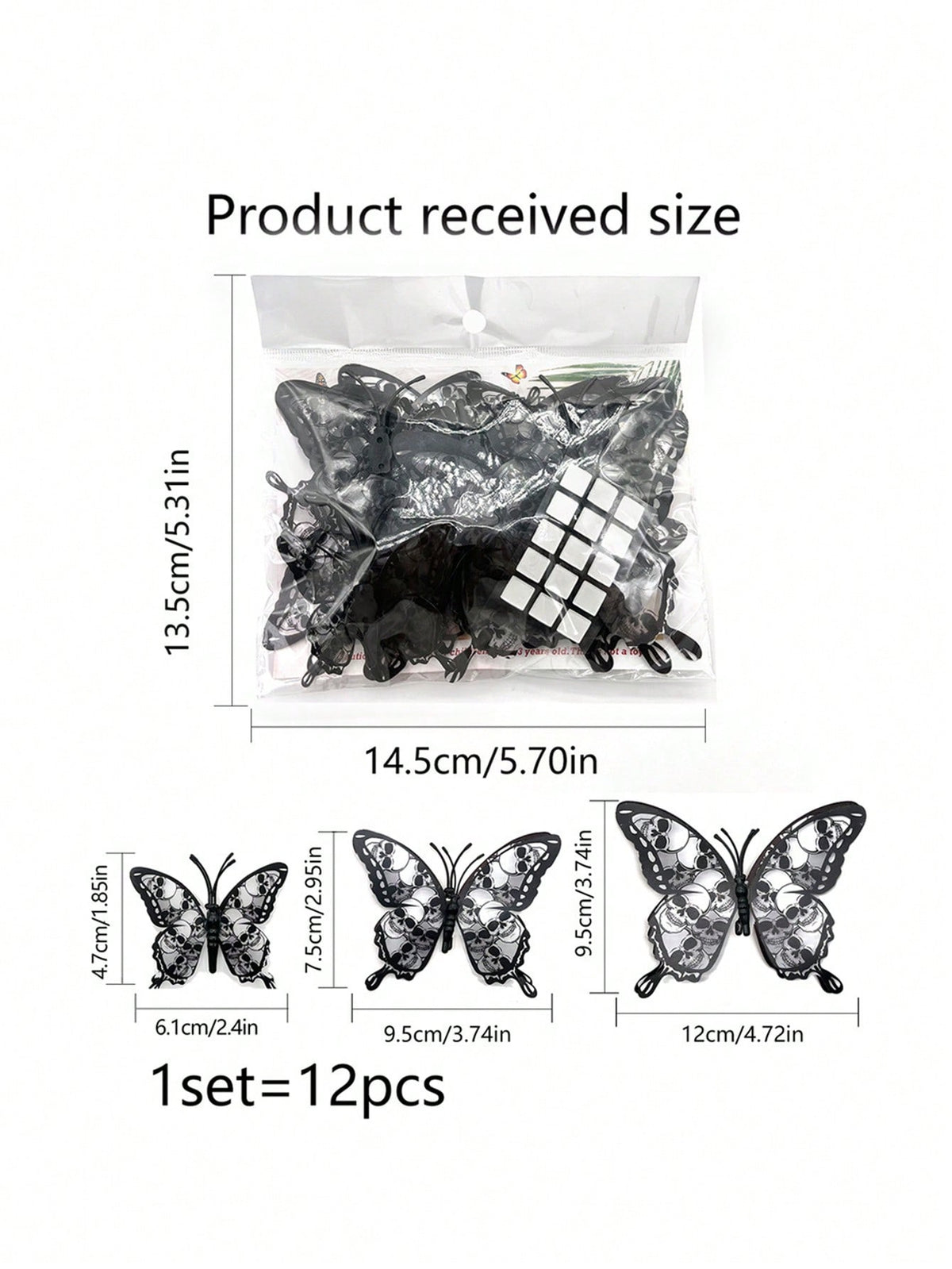 gothic butterfly wall stickers - photo 6