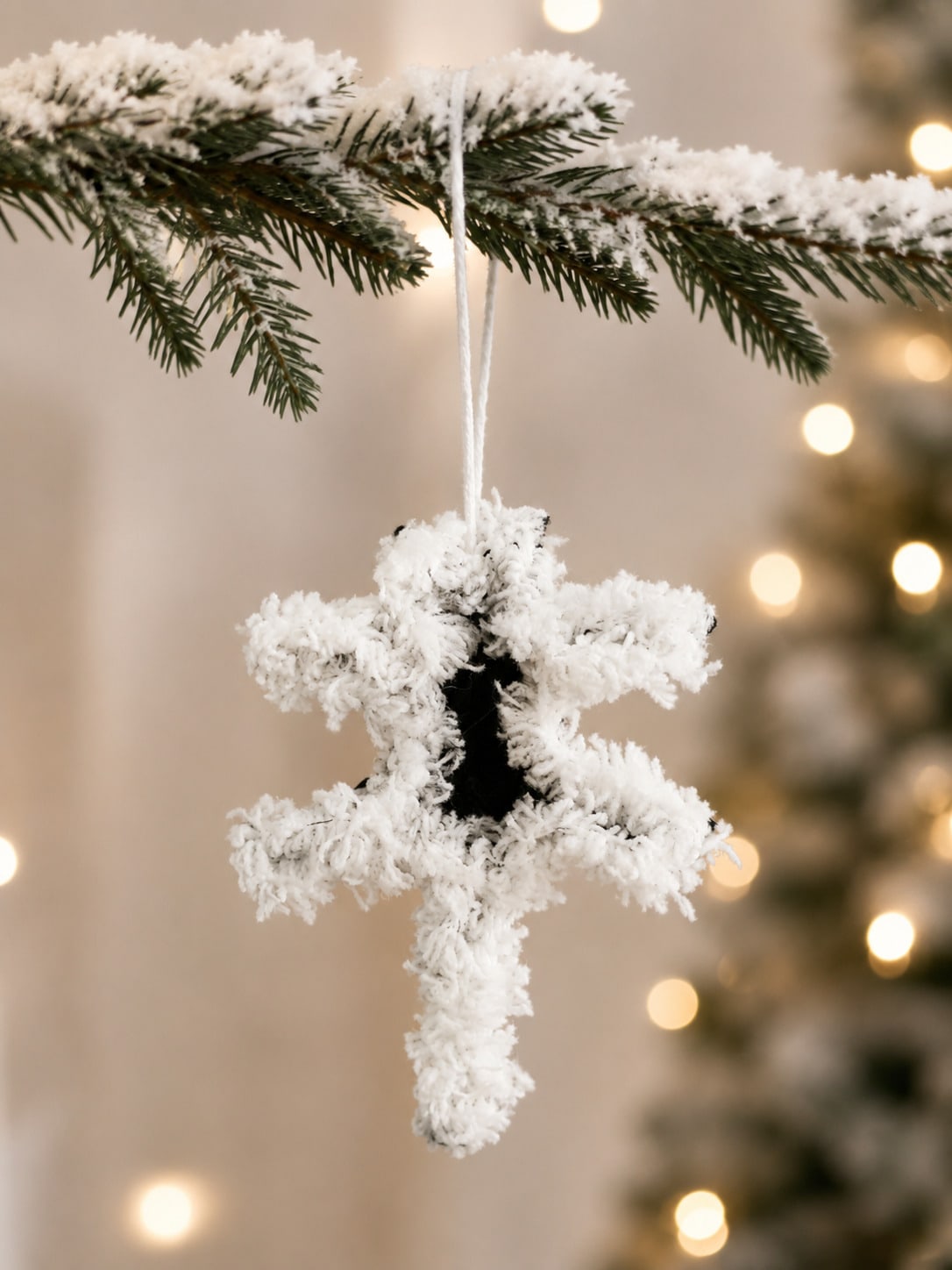 fluffy black cat ornament - photo 7