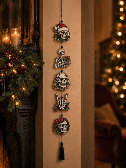 creepy Christmas skull hanging decor - photo 7