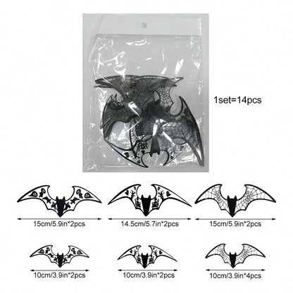 black bat wall stickers 14 pieces - photo 6