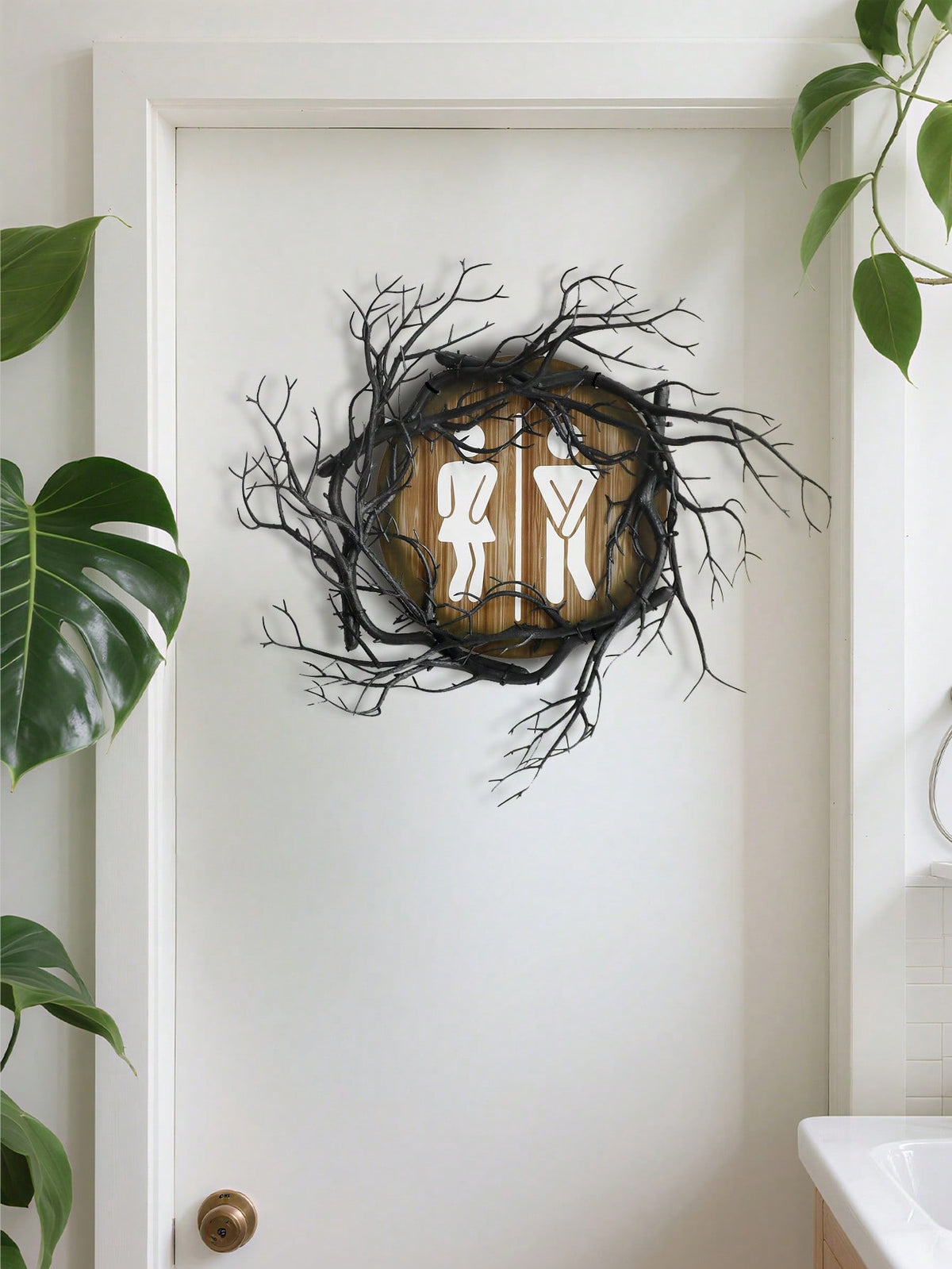 gothic restroom sign - photo 6