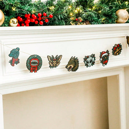 werewolf monster Christmas garland - photo 6