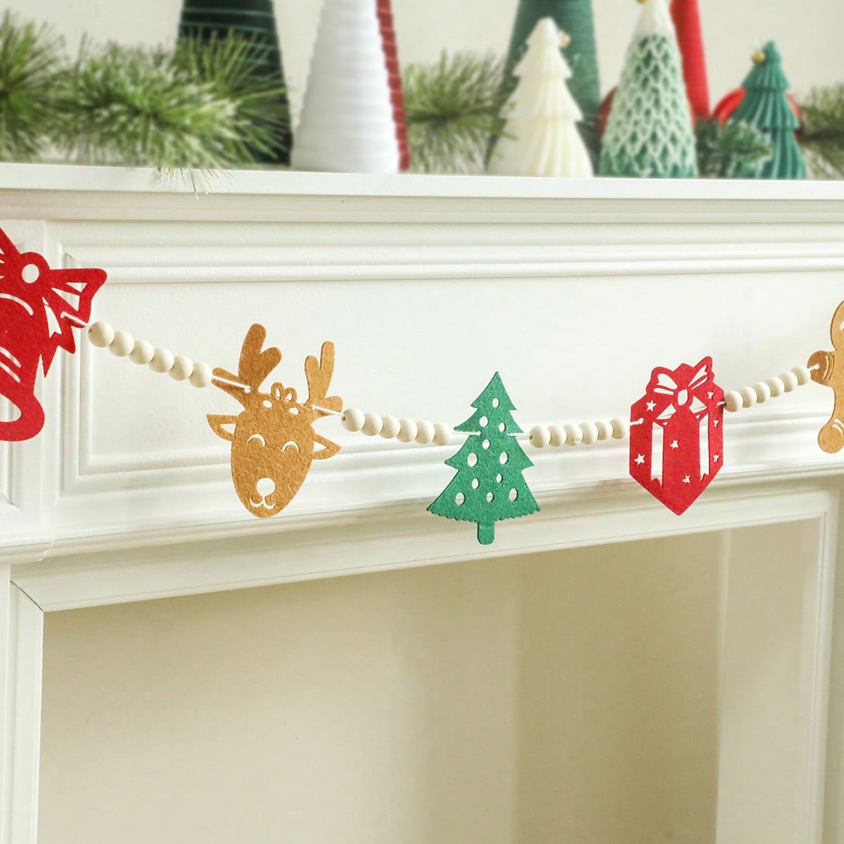 Christmas icons felt garland - photo 6