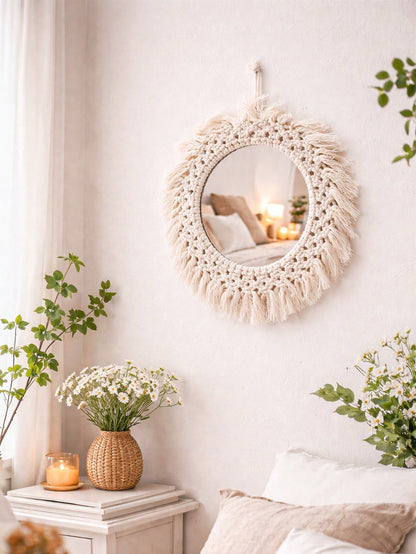 boho macrame round wall decor - photo 6