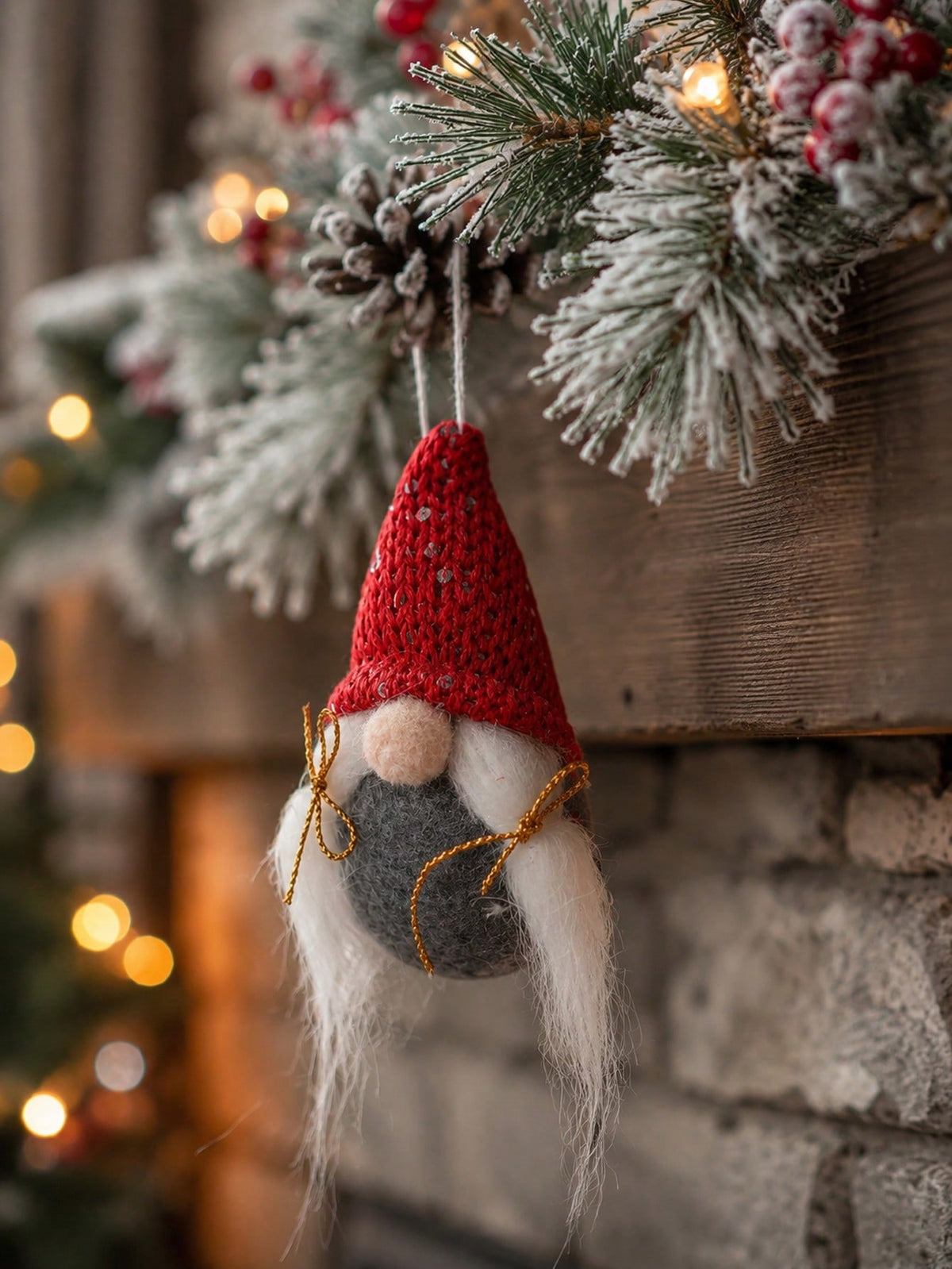 knit gnome Christmas ornament - photo 7