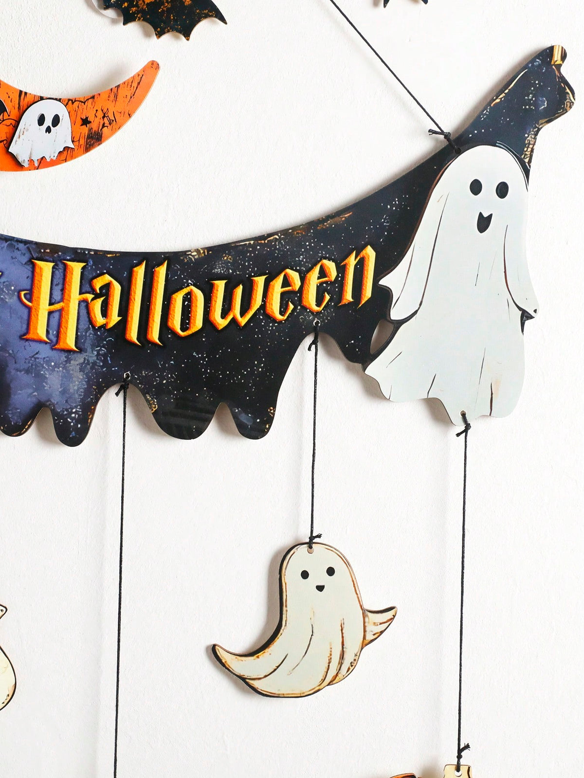 Halloween moon ghost door hanging set - photo 6