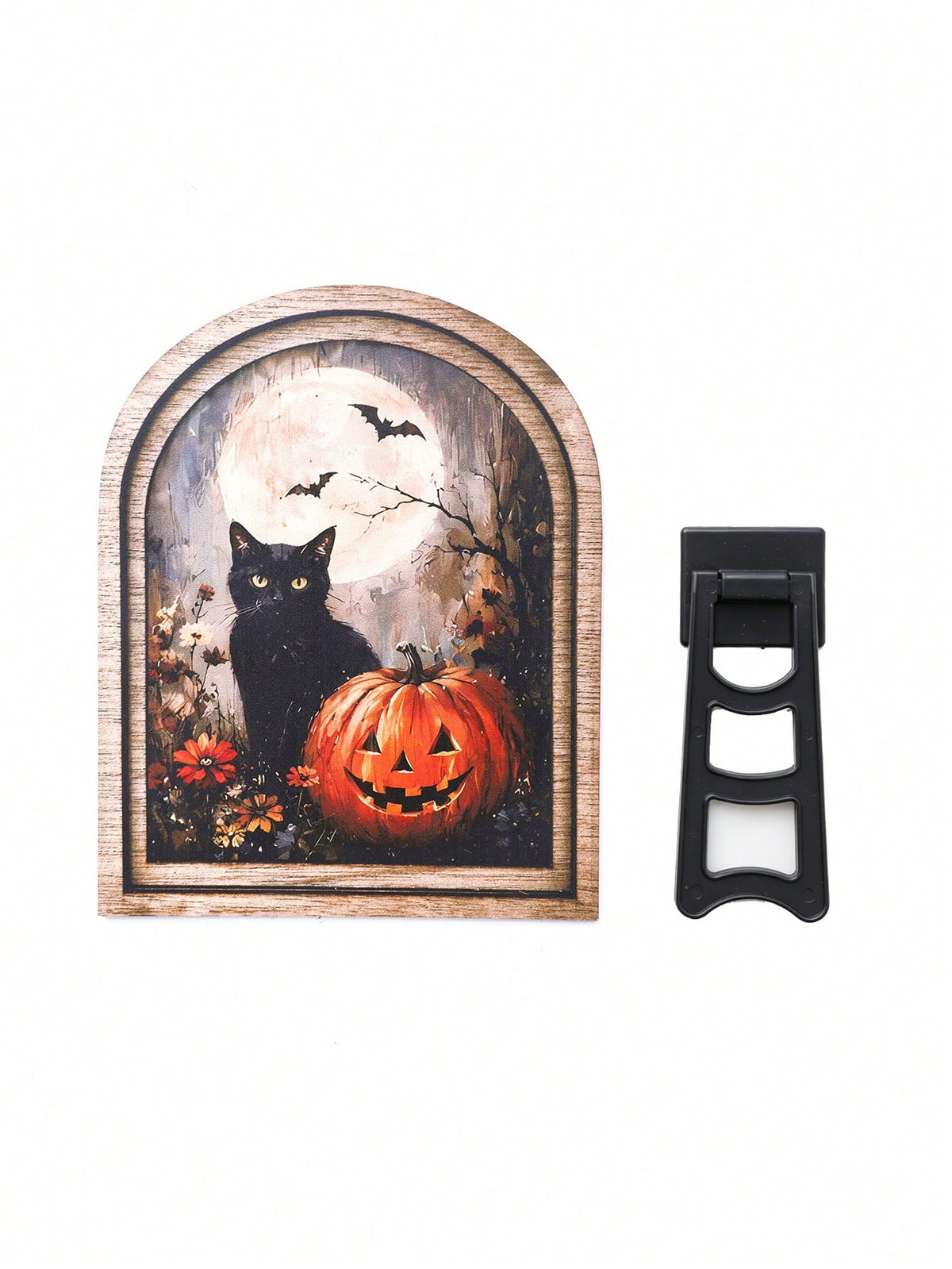 black cat jack-o-lantern arch sign - photo 6
