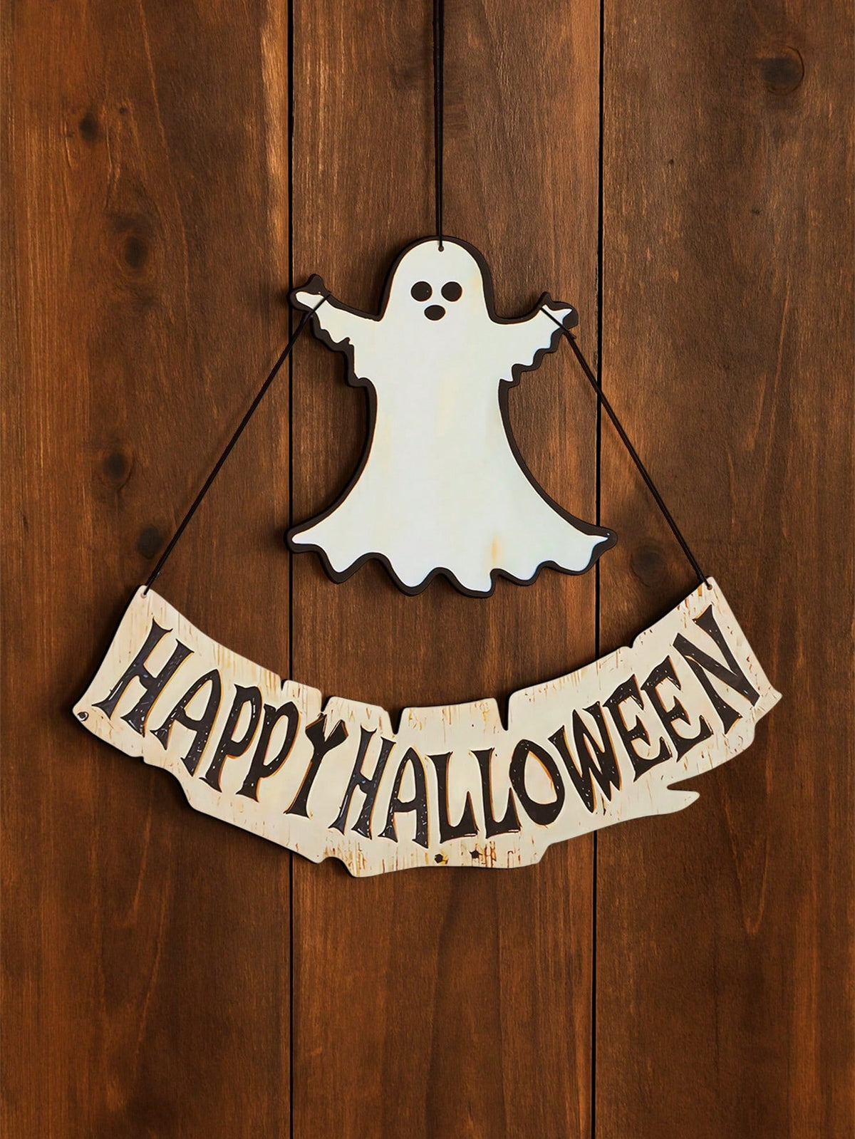 ghost Happy Halloween door sign - photo 6