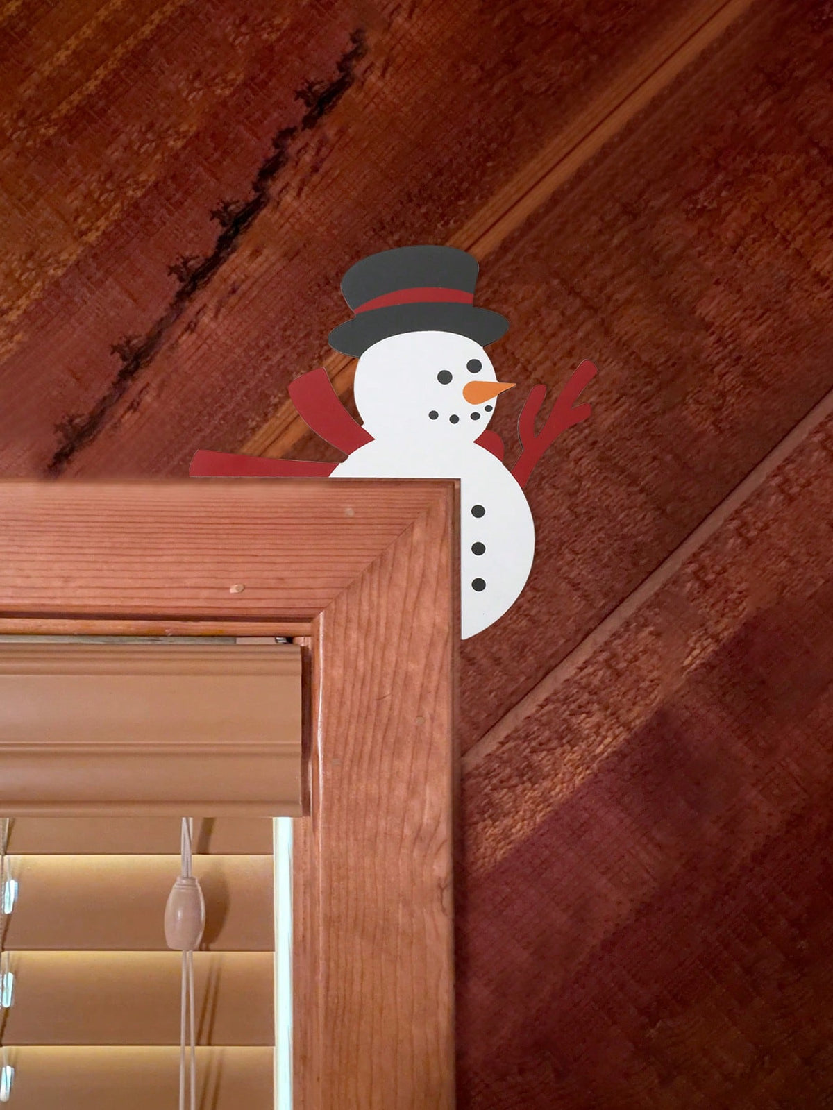 snowman door frame corner decor - photo 7