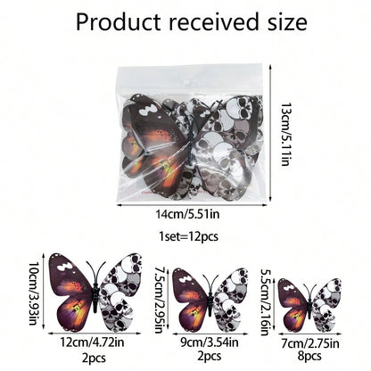 skull butterfly wall stickers - photo 6