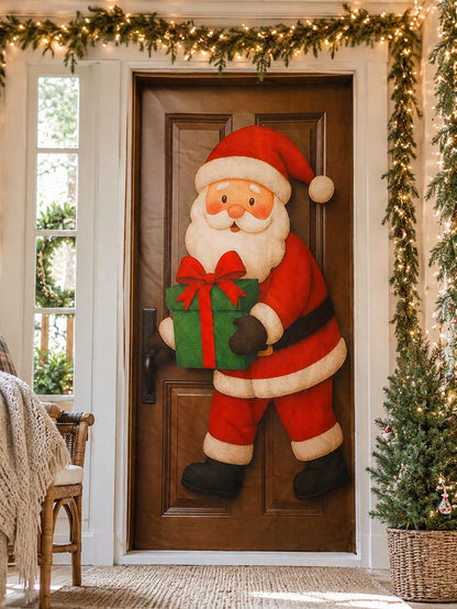 Santa Claus Christmas door banner - photo 7