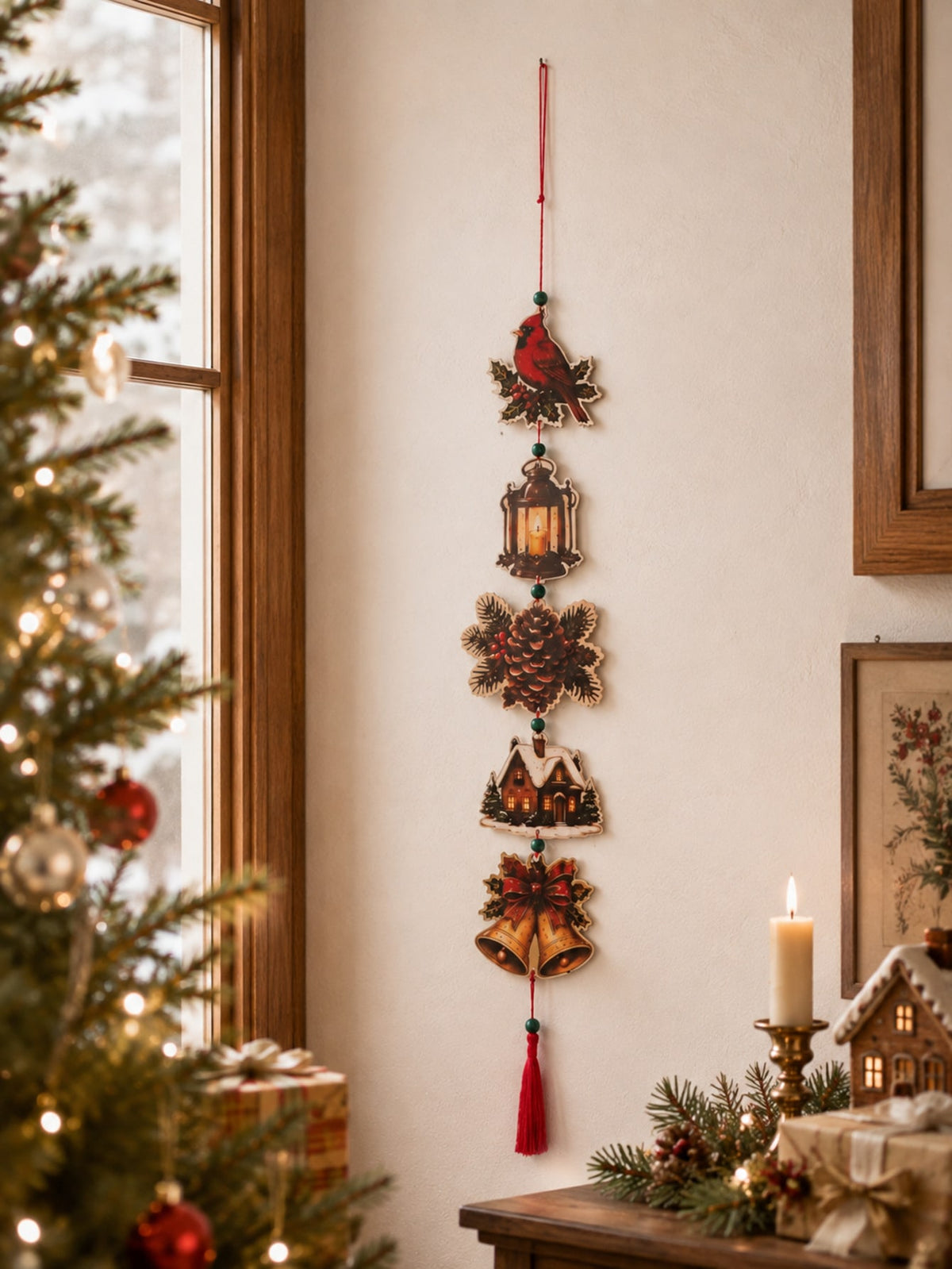 cardinal lantern Christmas hanging decor - photo 7