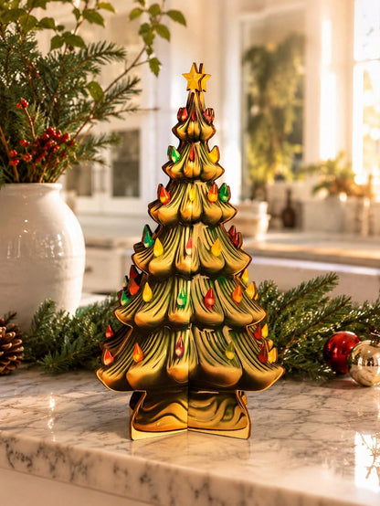 vintage ceramic look Christmas tree - photo 7