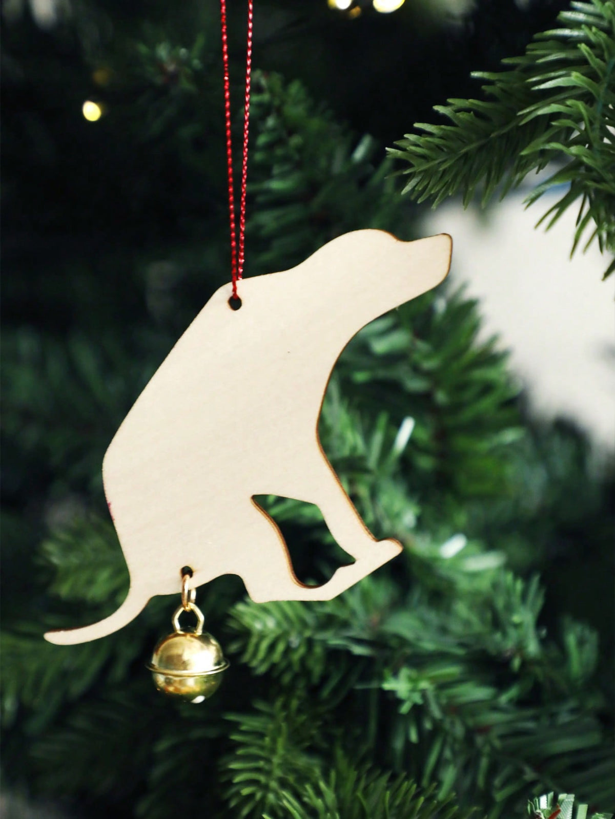 dog silhouette Christmas ornament - photo 7